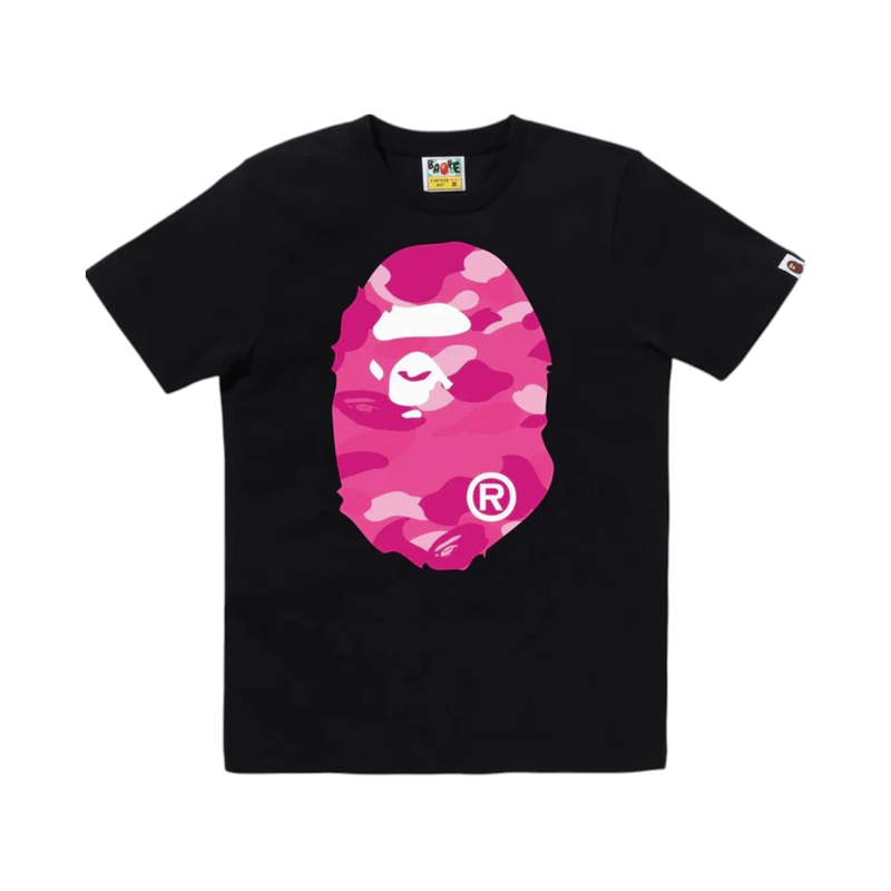 BAPE Color Camo Big Ape Head Tee Black Pink