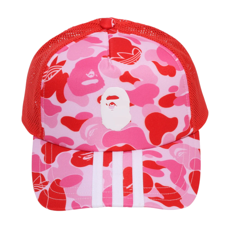 Adidas x BAPE Camo Mesh Cap Pink