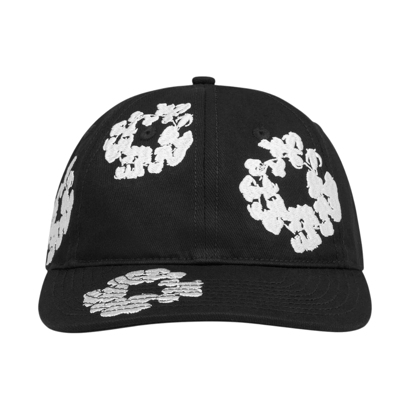 Denim Tears The Cotton Wreath Cap Black – SNEAKERMAN