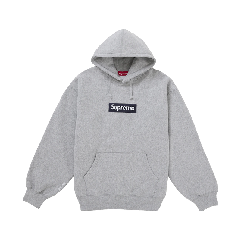 Supreme Box Logo Hooded Sweatshirt Heather Grey