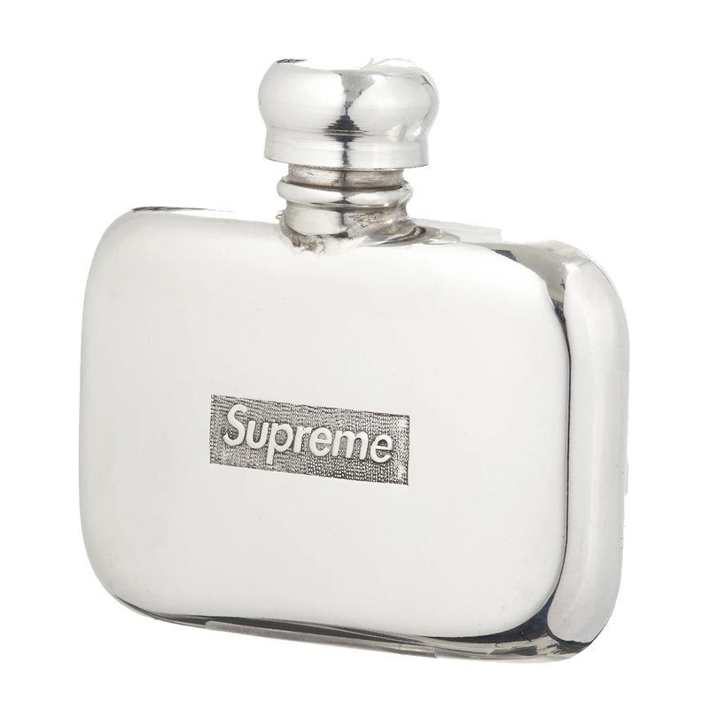 Supreme Pewter Mini Flask Silver