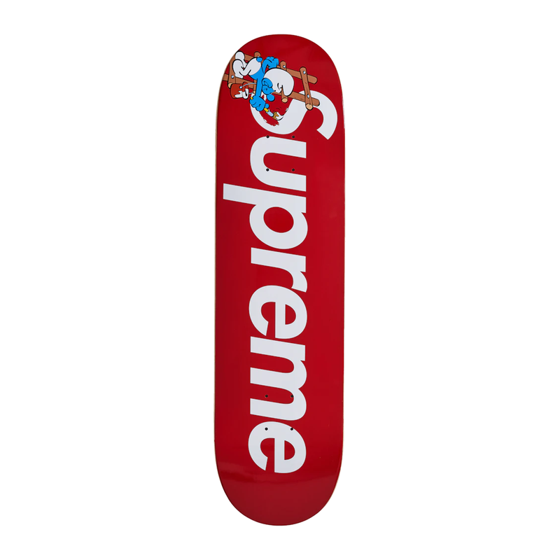 Supreme Smurfs Skateboard Red