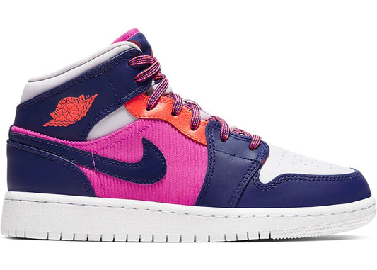 Jordan 1 Mid Fire Pink Barely Grape