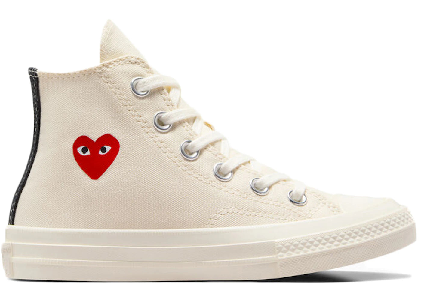 Converse Chuck Taylor All Star 70 Hi Comme des Garcons PLAY Single Heart Milk (PS)