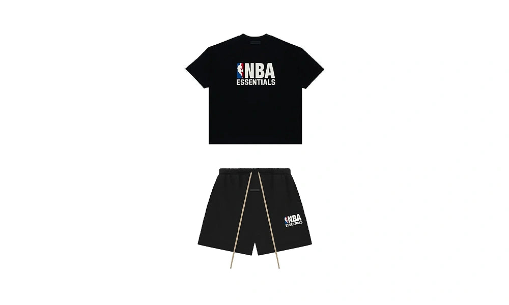 Komplet Fear of God Essentials NBA Black Summer Set