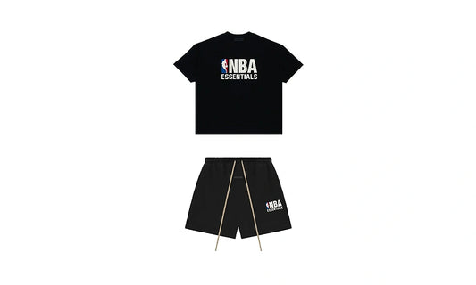 Komplet Fear of God Essentials NBA Black Summer Set