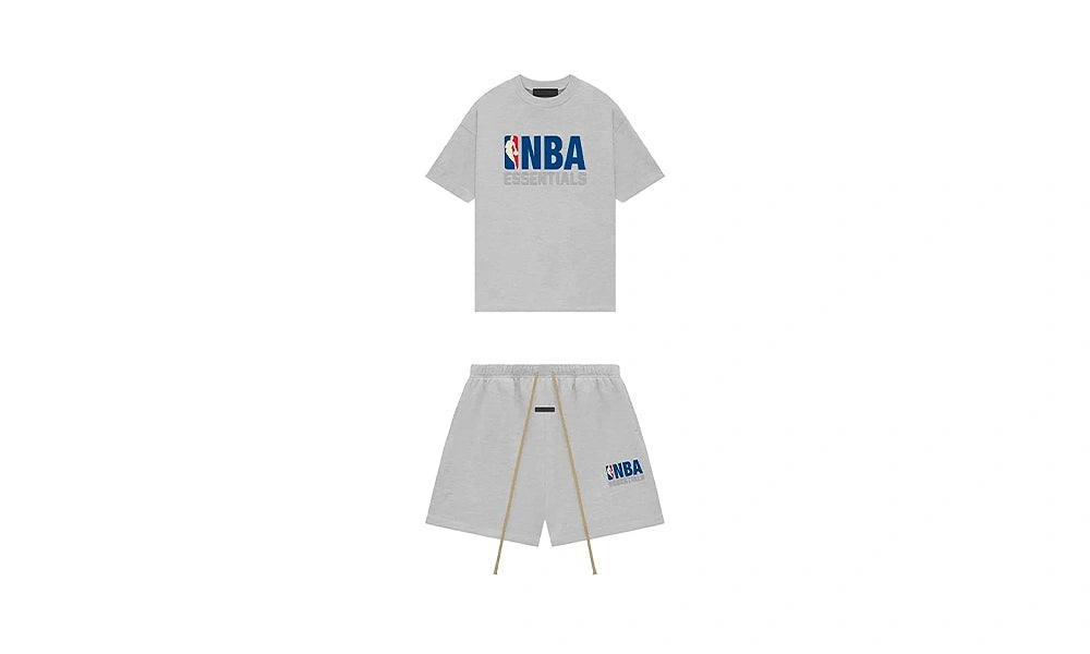 Komplet Fear of God Essentials NBA Grey Summer Set