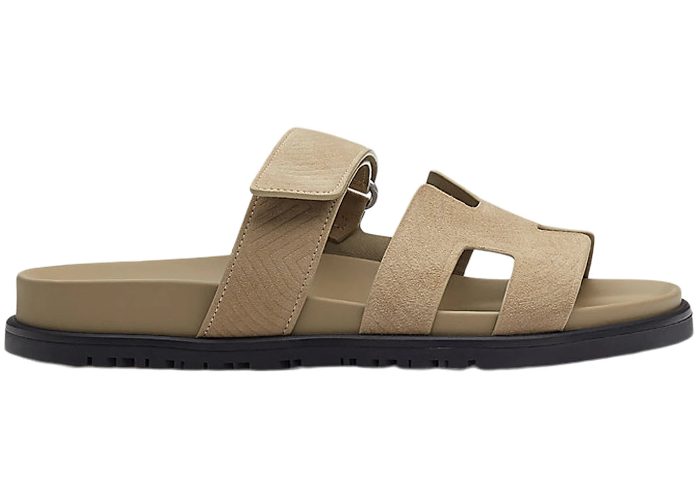 Hermes Chypre Sandal Beige Sable Suede Goatskin