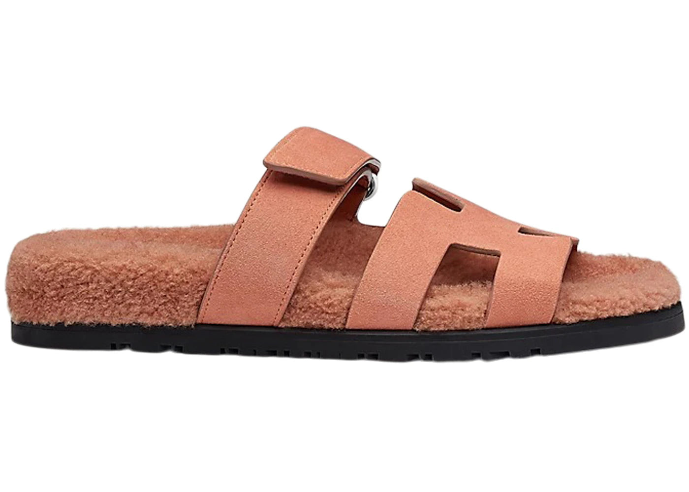 Hermes Chypre Sandal Rose Aube Suede Wookskin