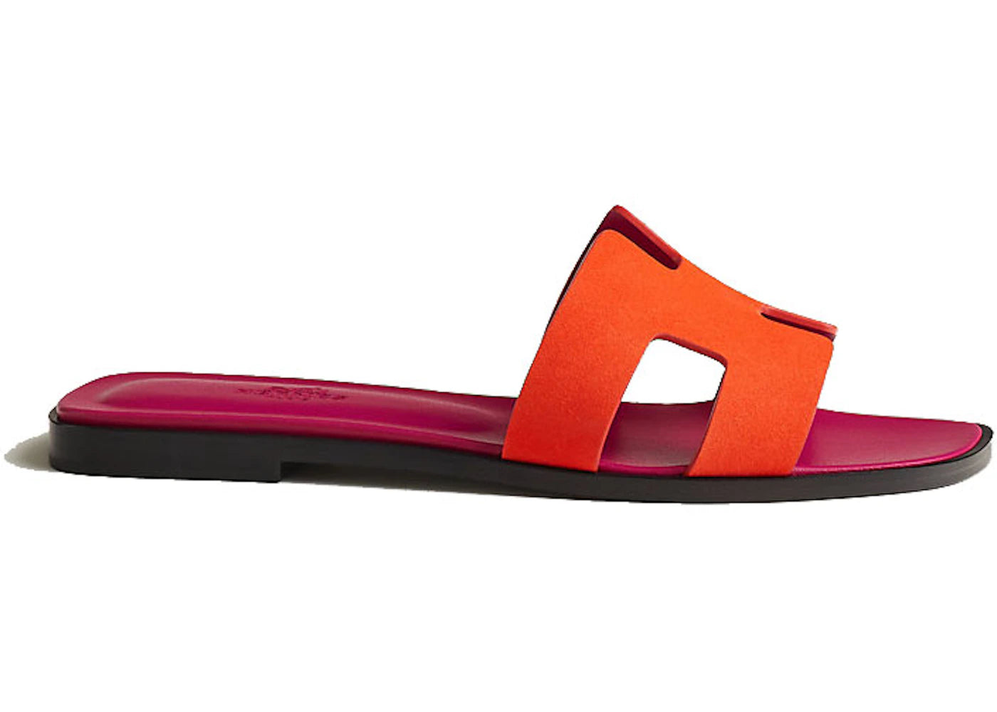 Hermes Oran Sandal Orange Synthetique Suede Goatskin