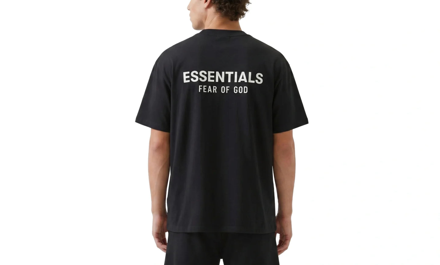 Komplet Fear of God Essentials Jet Black Summer Set