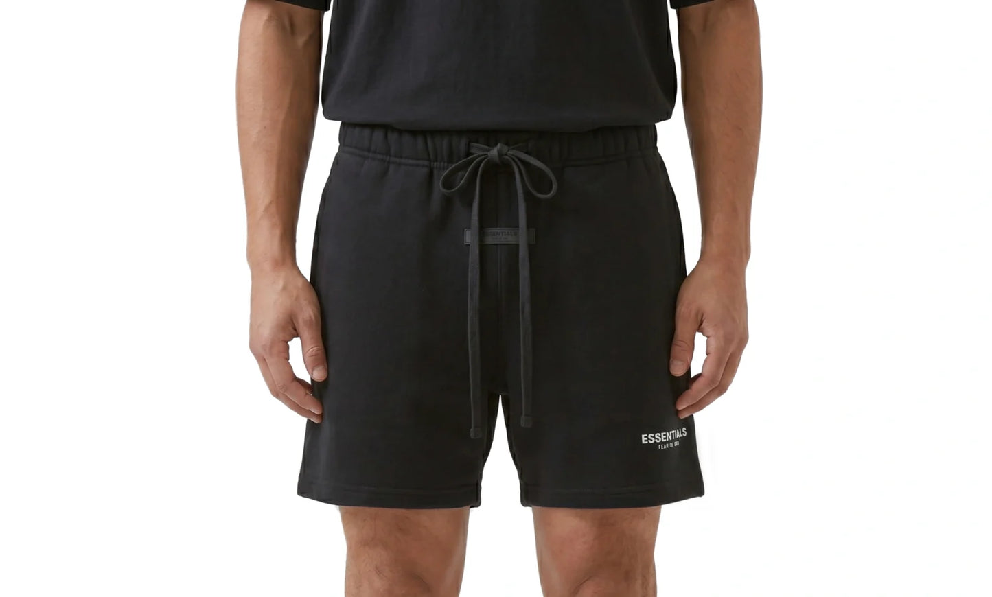 Komplet Fear of God Essentials Jet Black Summer Set