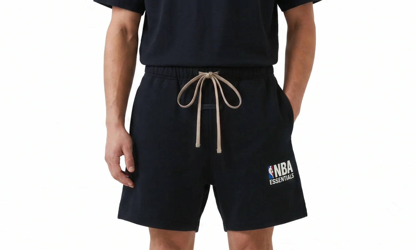 Komplet Fear of God Essentials NBA Black Summer Set