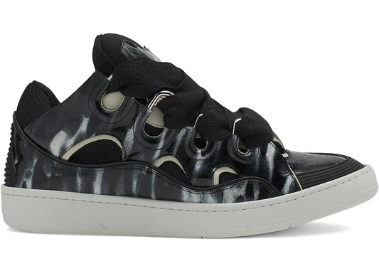 Lanvin Leather Curb Black White