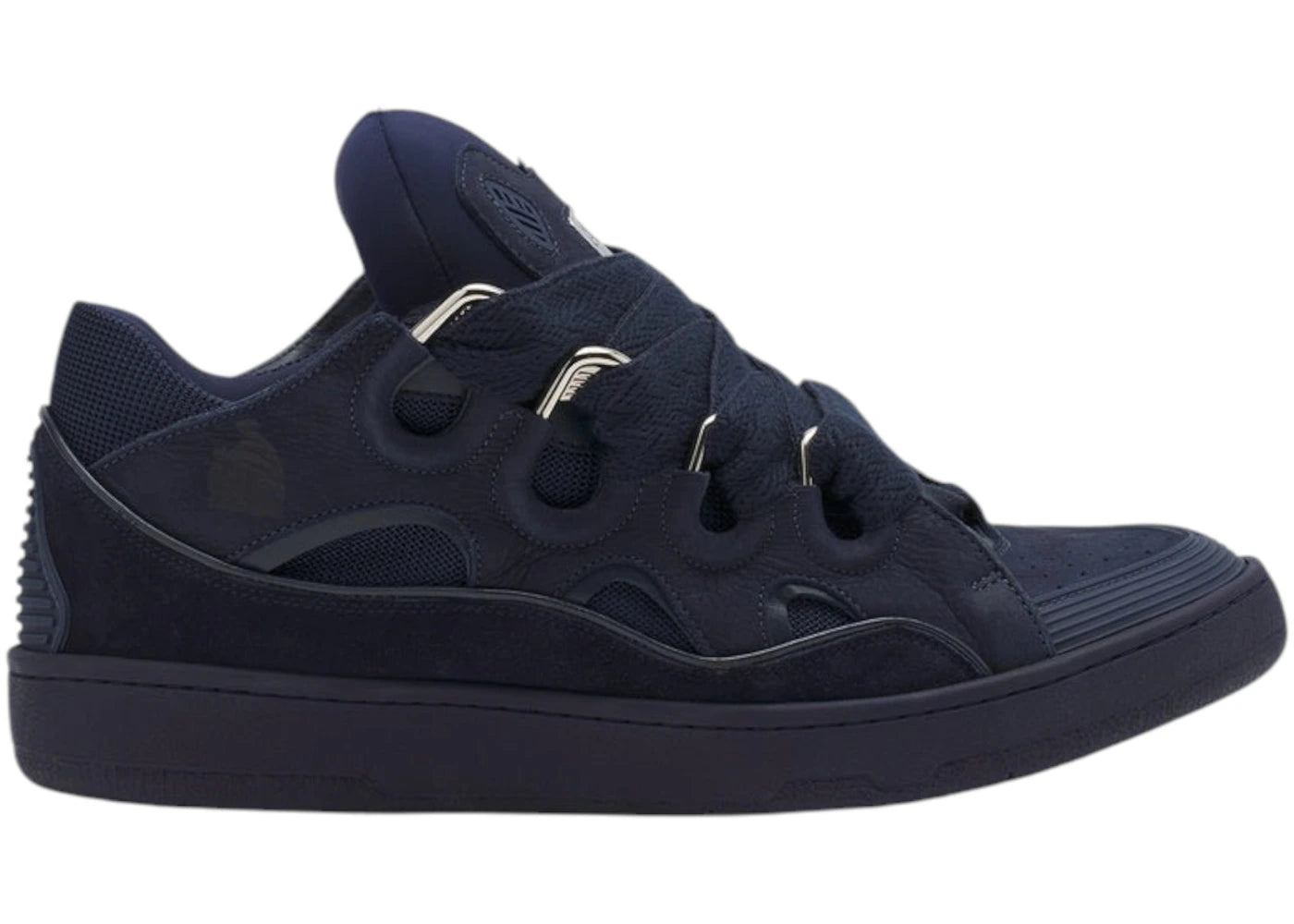 Lanvin Leather Curb Navy Blue