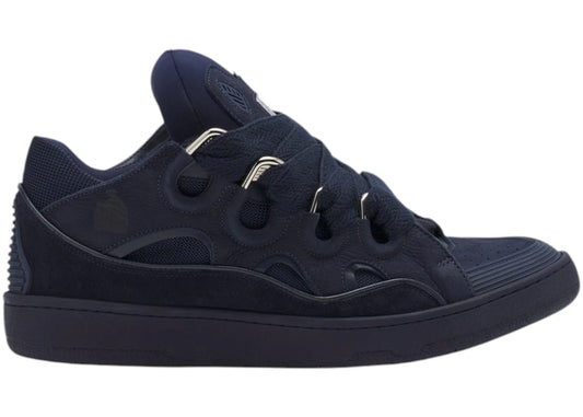 Lanvin Leather Curb Navy Blue