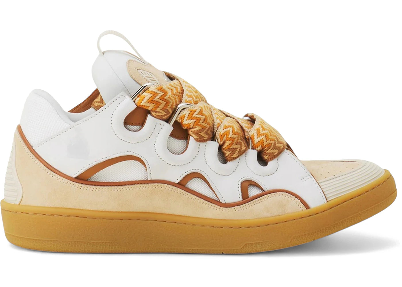Lanvin Leather Curb Optic White Honey