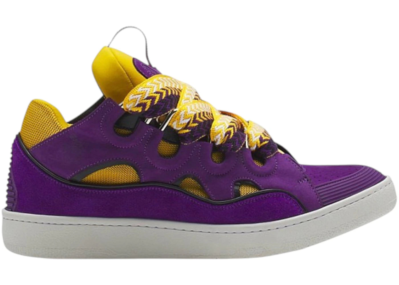 Lanvin Leather Curb Purple Yellow