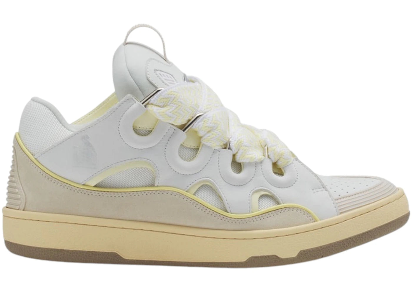 Lanvin Leather Curb White Beige