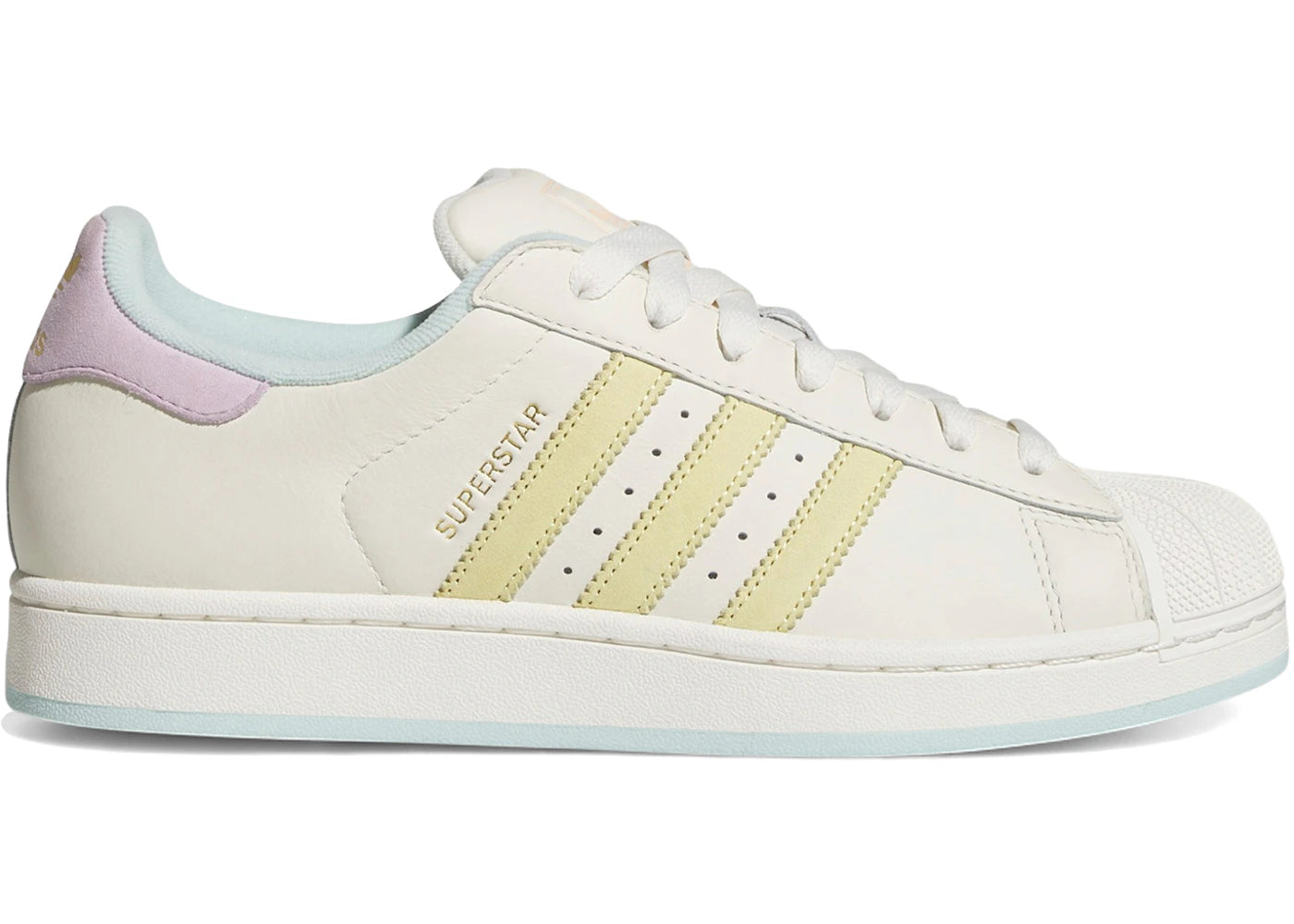 Adidas Superstar II Off White Yellow Halo Mint