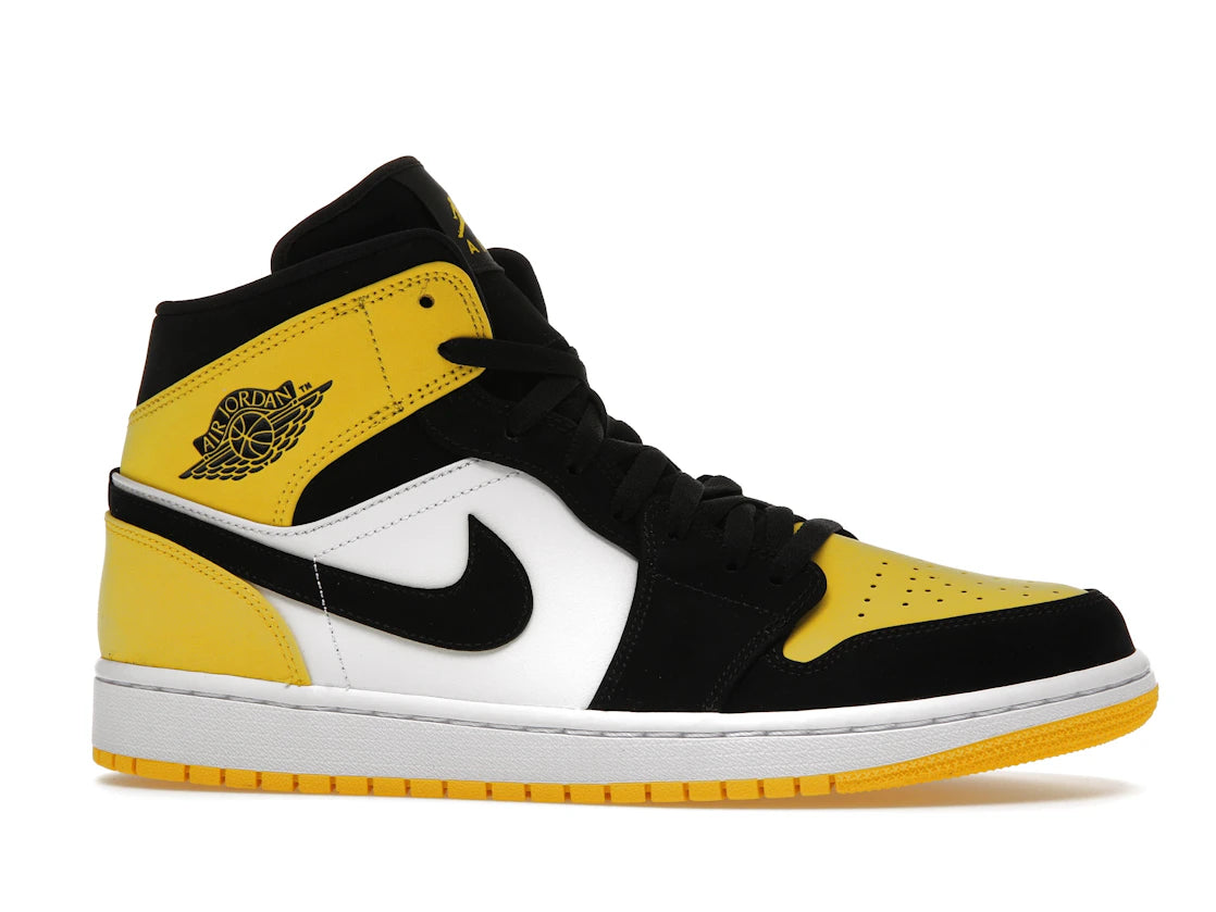 Jordan 1 Mid Yellow Toe Black