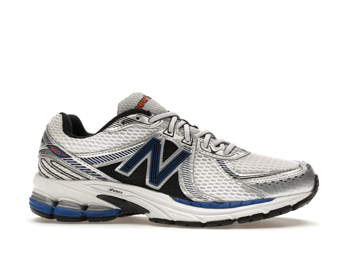 New Balance 860v2 White Team Royal Silver