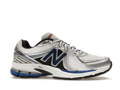 New Balance 860v2 White Team Royal Silver