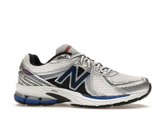 New Balance 860v2 White Team Royal Silver