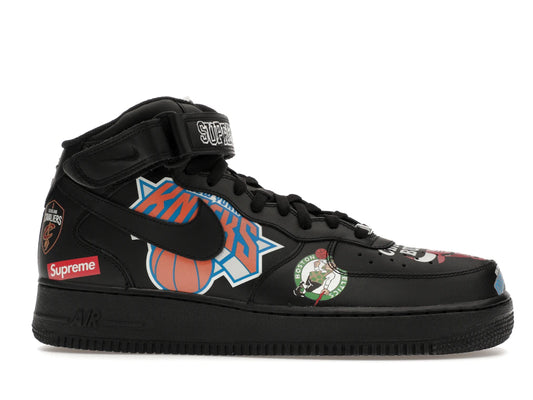 Nike Air Force 1 Mid Supreme NBA Black
