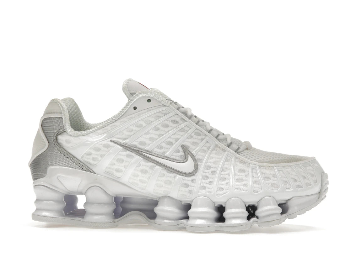 Nike Shox TL White Metallic Silver Max Orange
