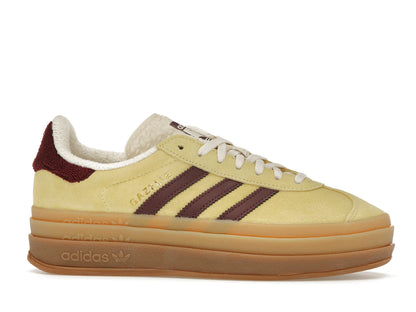 adidas Gazelle Bold Almost Yellow Maroon