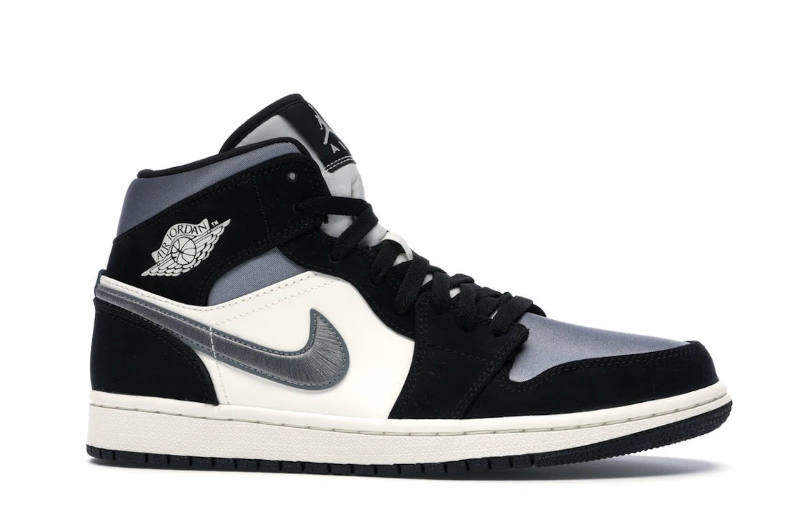 Jordan 1 Mid Satin Gray Toe (Men's)