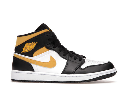 Jordan 1 Mid White Pollen Black