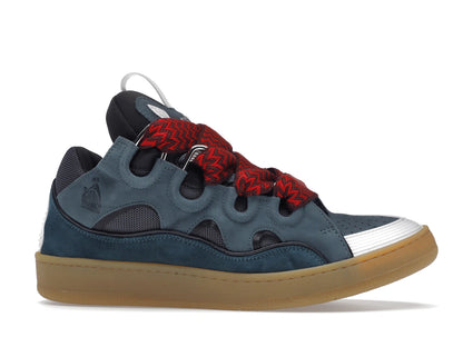 Lanvin Leather Curb Blue Grey