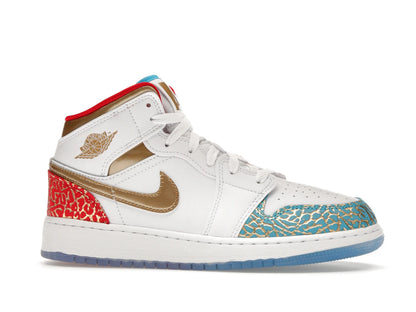 Jordan 1 Mid Sneaker School NC to Chicago