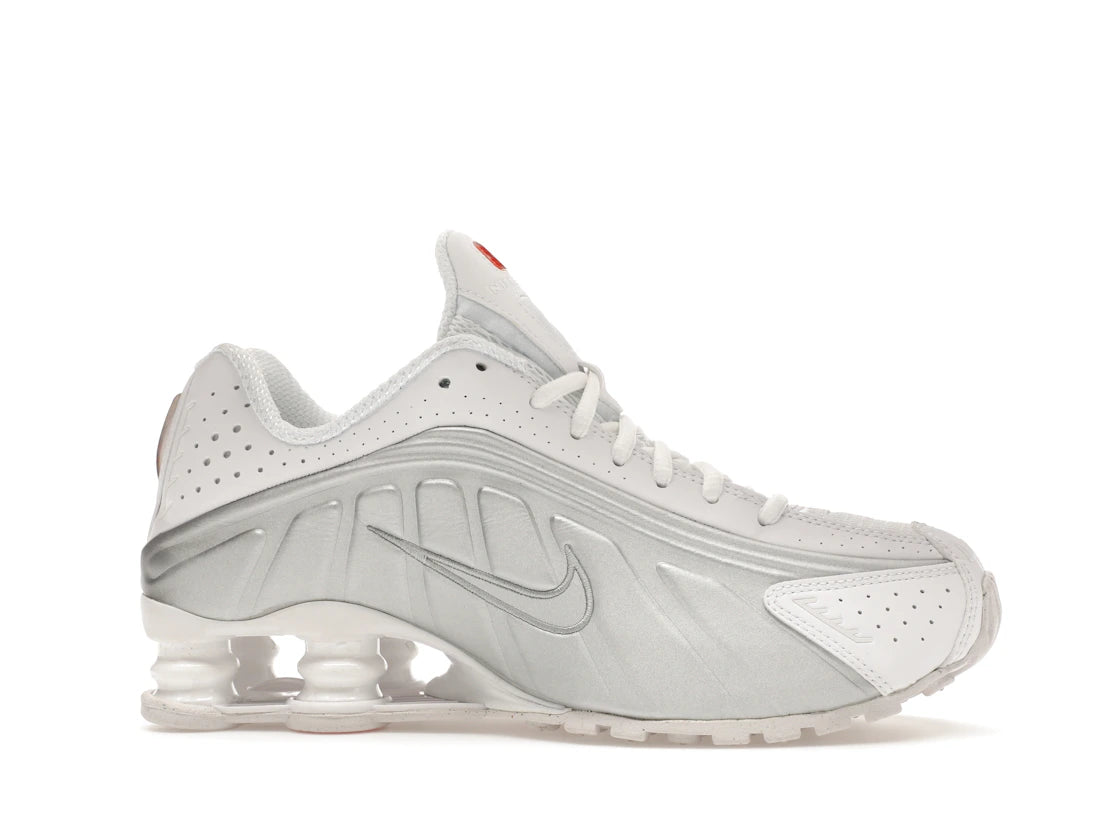 Nike Shox R4 White Metallic Silver