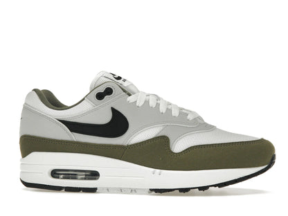 Nike Air Max 1 White Black Medium Olive