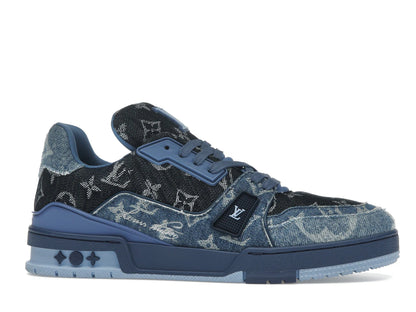 Louis Vuitton LV Trainer Blue Patchwork Monogram Denim