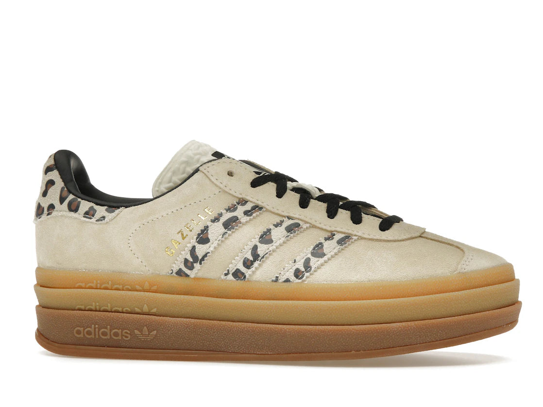 adidas Gazelle Bold Cream Black Leopard
