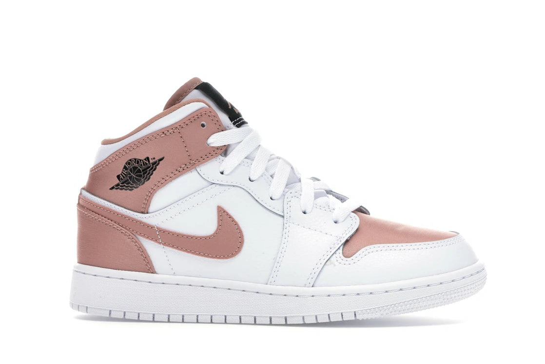 Jordan 1 Mid White Rose Gold