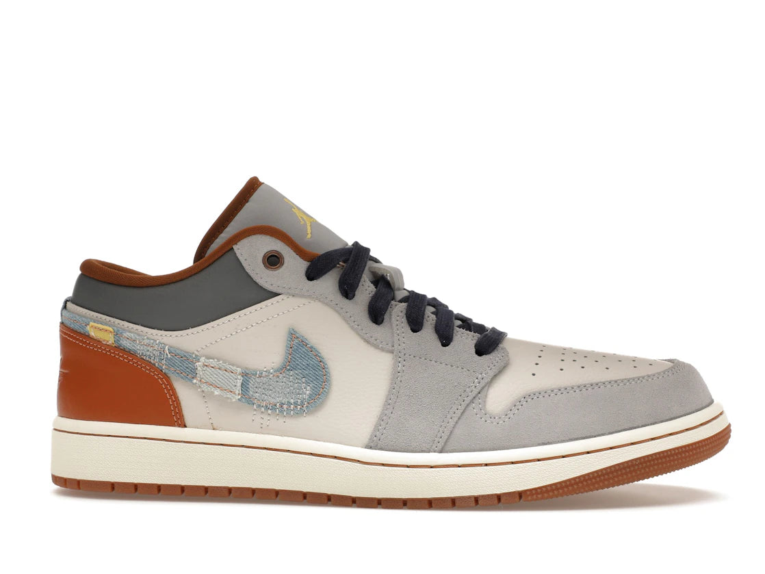 Jordan 1 Low SE Phantom Repaired Denim Swoosh