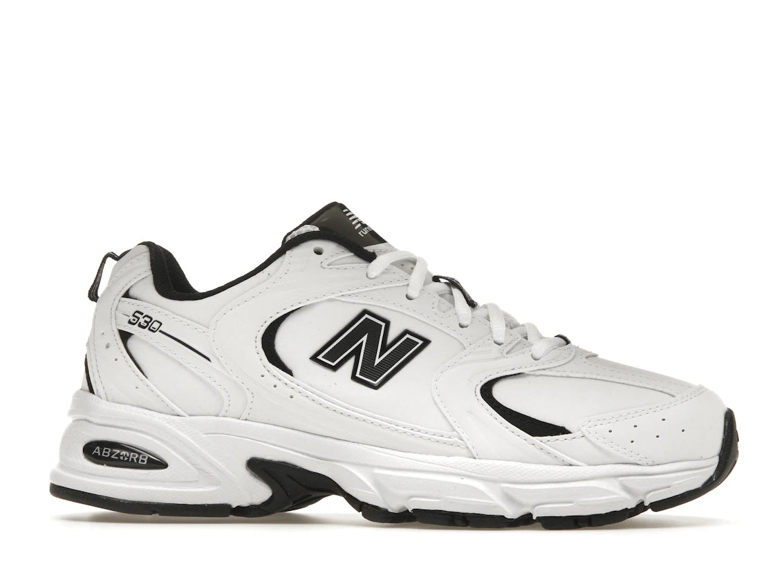 New Balance 530 White Black Leather