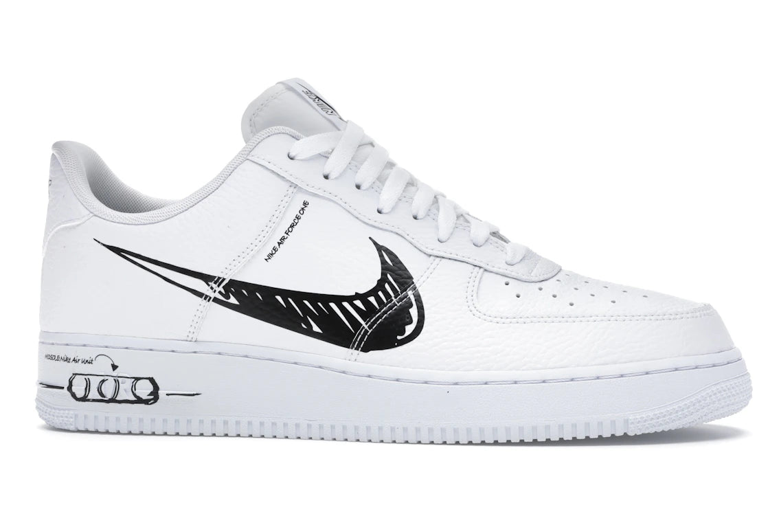 Nike Air Force 1 Low Sketch White Black