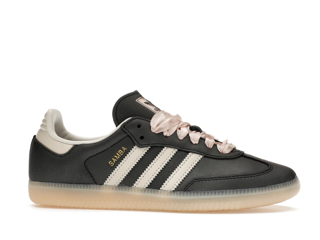 adidas Samba OG Black Pink Ribbon Laces