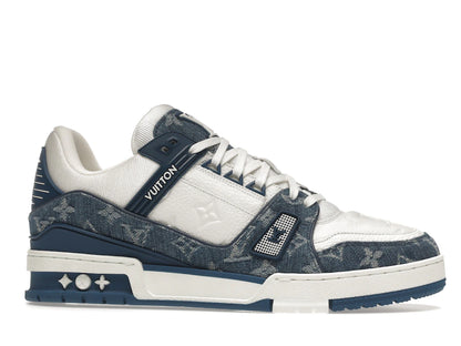 Louis Vuitton LV Trainer Monogram Denim White Blue