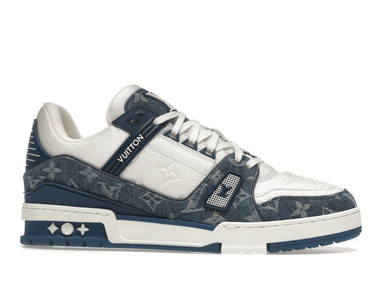 Louis Vuitton LV Trainer Monogram Denim White Blue