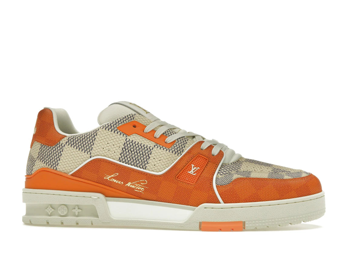 Louis Vuitton LV Trainer Damier White Orange