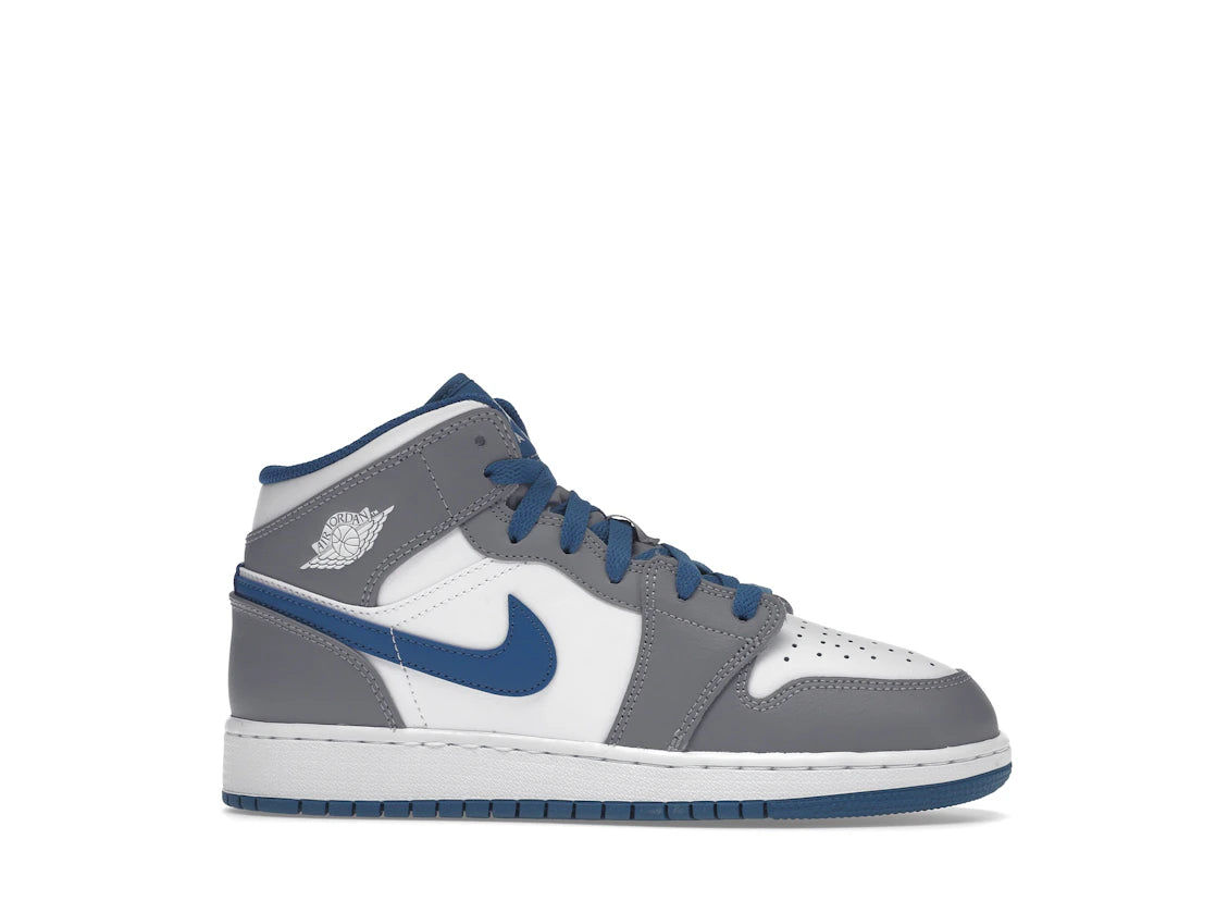 Jordan 1 Mid True Blue Cement