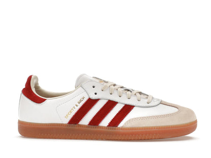 adidas Samba Sporty & Rich White Collegiate Burgundy