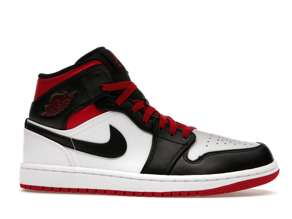 Jordan 1 Mid Gym Red Black Toe